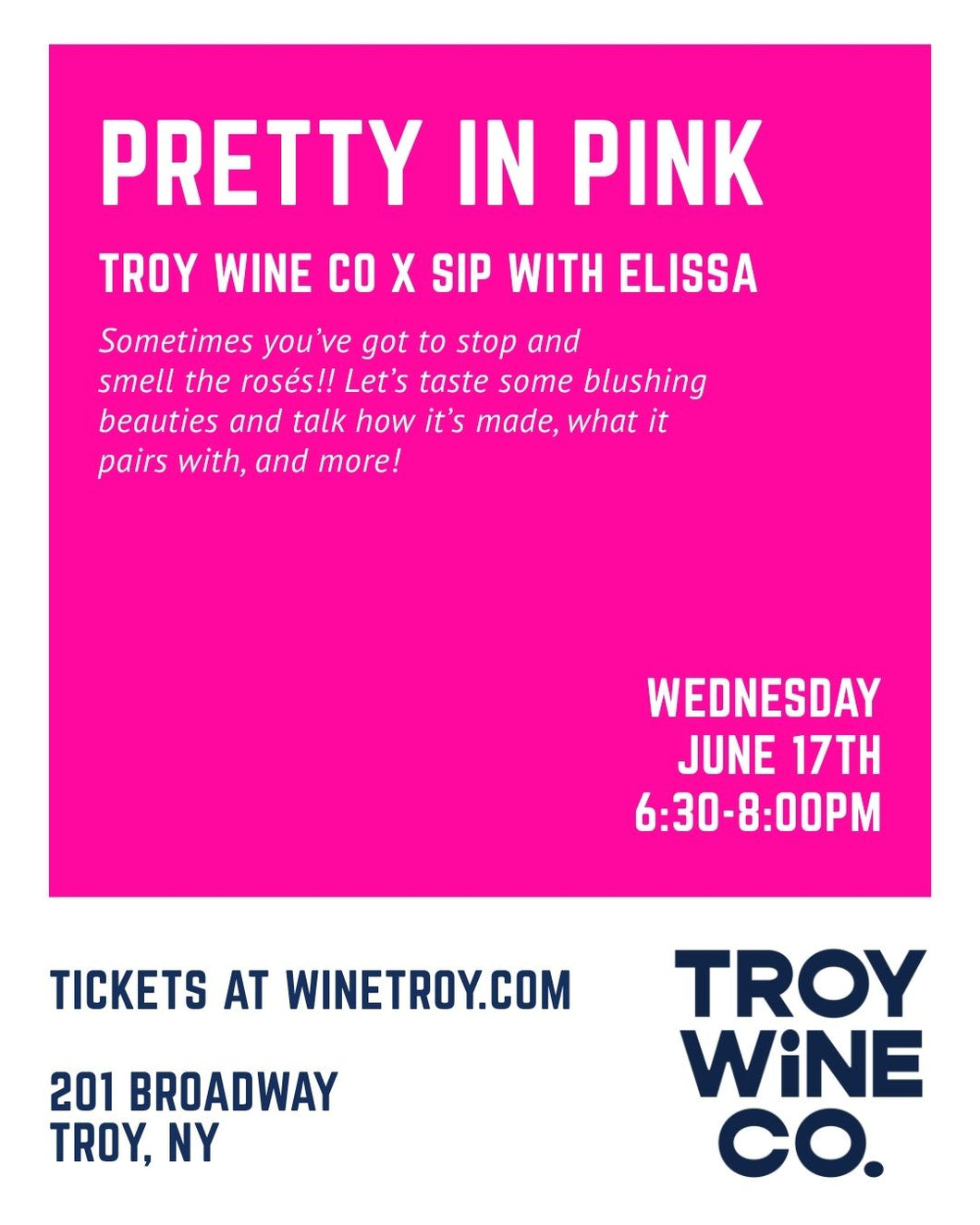 Wine Class 6/17: Pretty in Pink