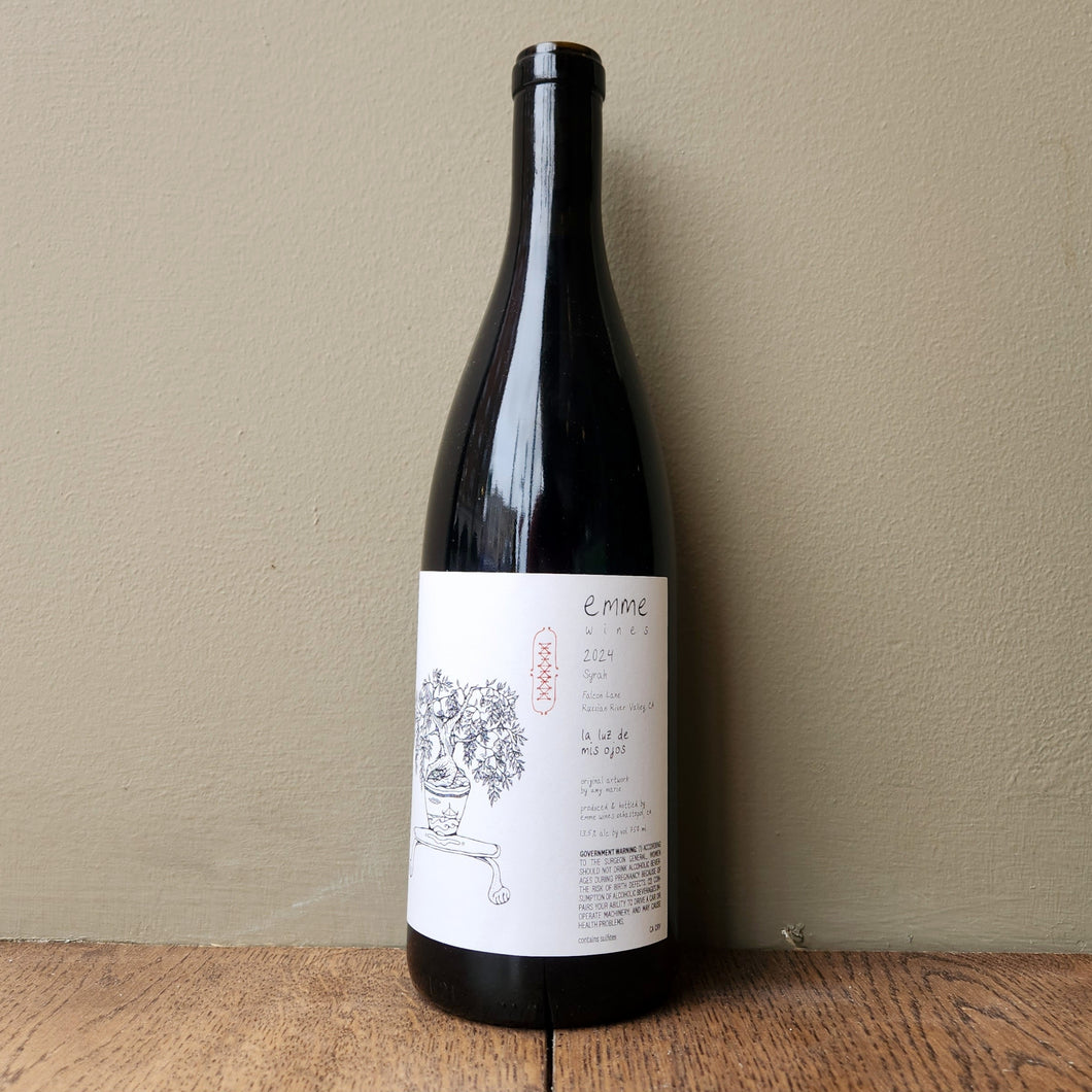 Emme Wines, Syrah 'La Luz de Mis Ojos' Falcon Lane 2024