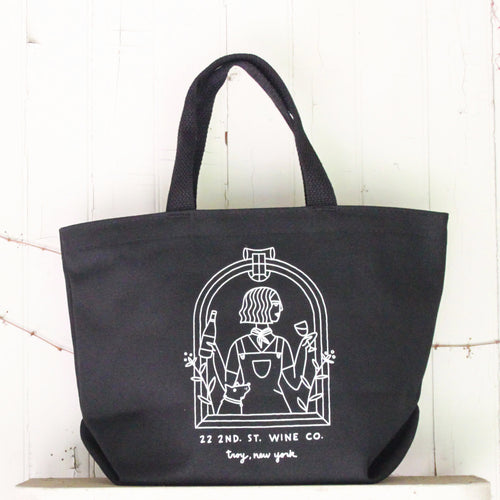 6 Bottle Tote Bag - Black