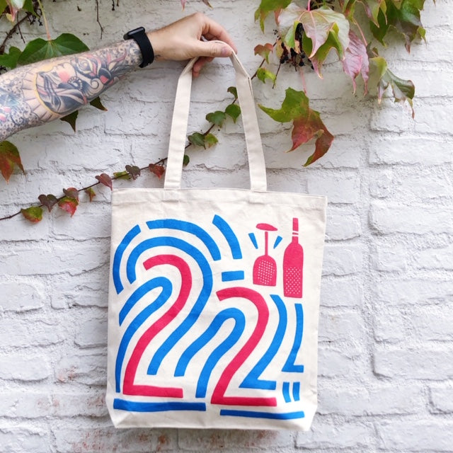 22 Tote Bag - Blue / Red
